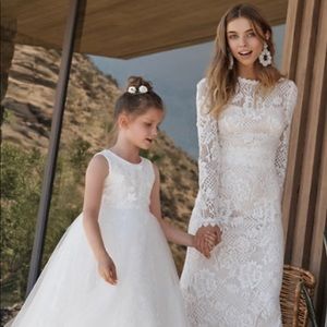 BHLDN Jessie Dress size 6 in a beautiful ivory color. Worn one time.